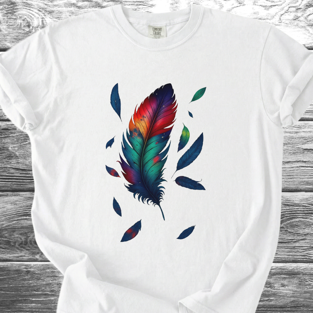 Vibrant Feather TShirt