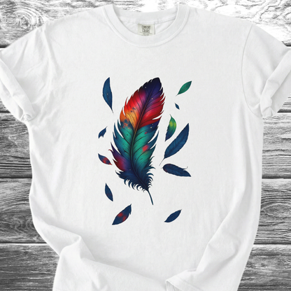 Vibrant Feather TShirt
