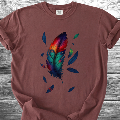 Vibrant Feather TShirt