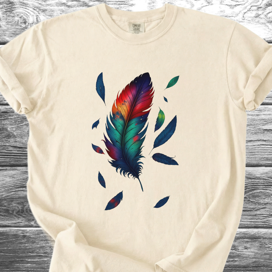 Vibrant Feather TShirt