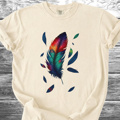 Vibrant Feather TShirt