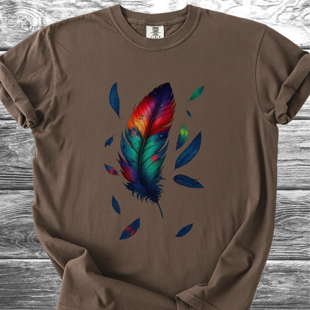 Vibrant Feather TShirt