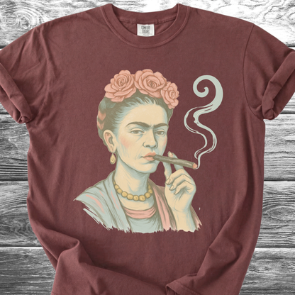 Artist & Her Cigar Pastel TShirt