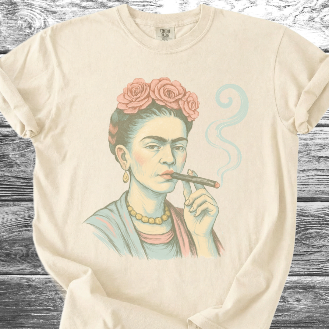 Artist & Her Cigar Pastel TShirt