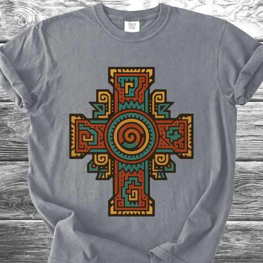 Tribal Cross Bold TShirt