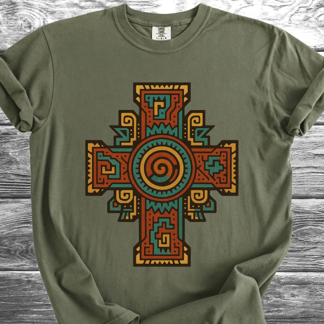 Tribal Cross Bold TShirt