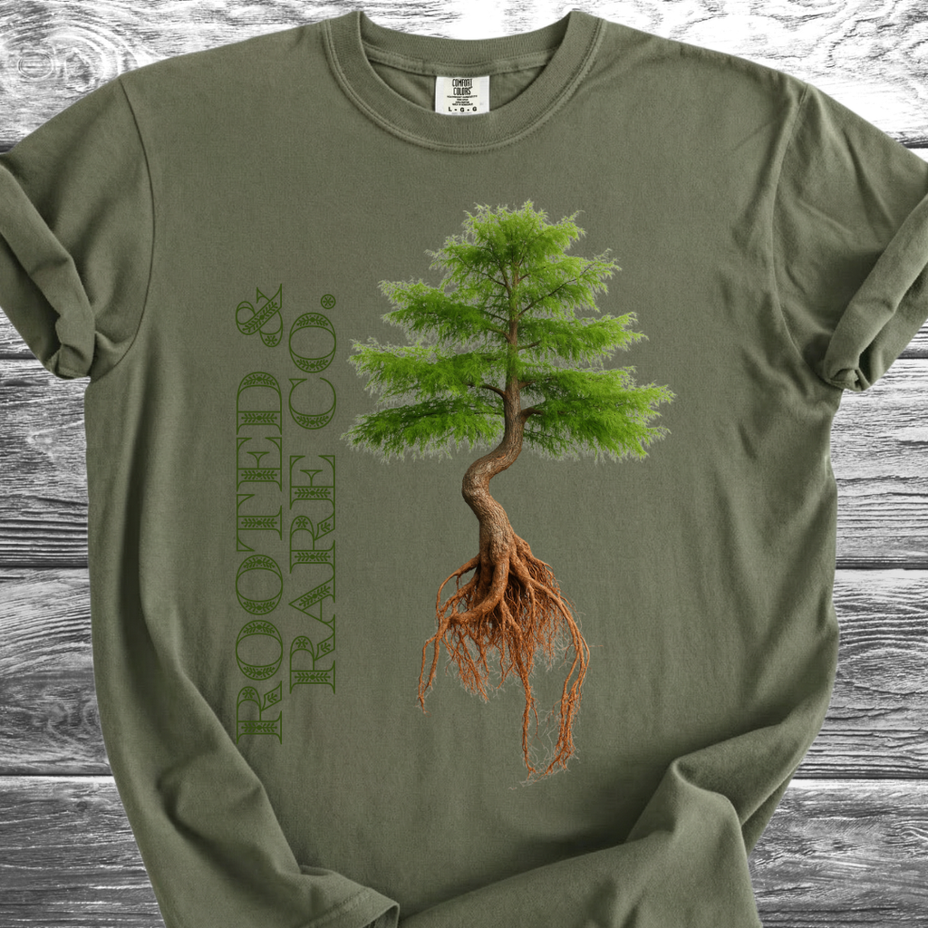 Rooted & Rare Co. Green TShirt