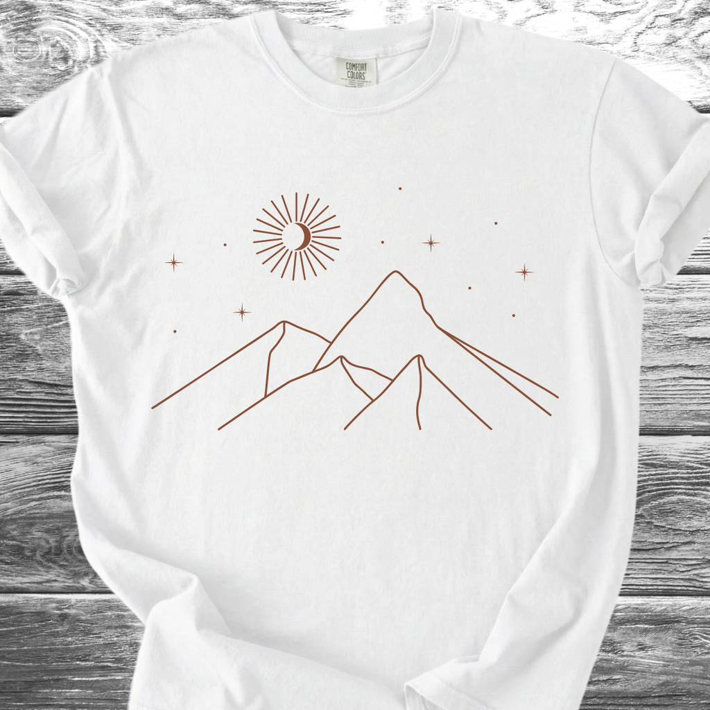 Mountains At Night TShirt