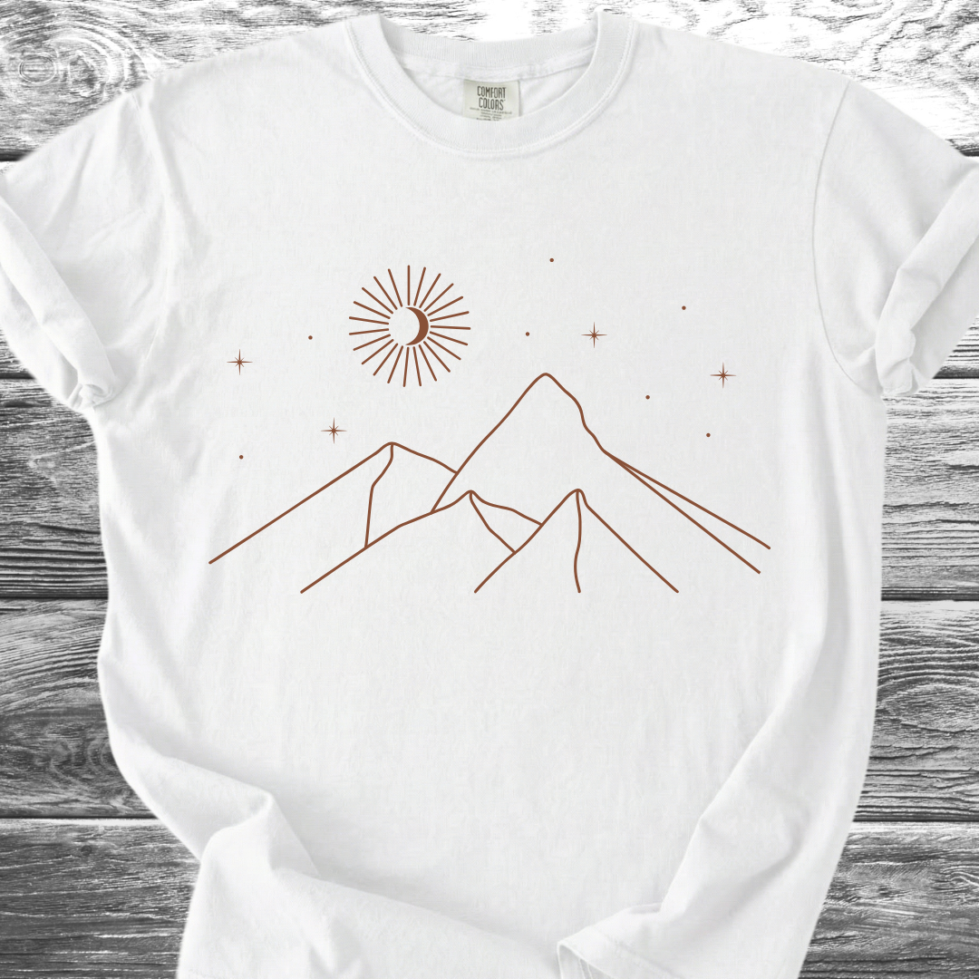 Mountains At Night TShirt