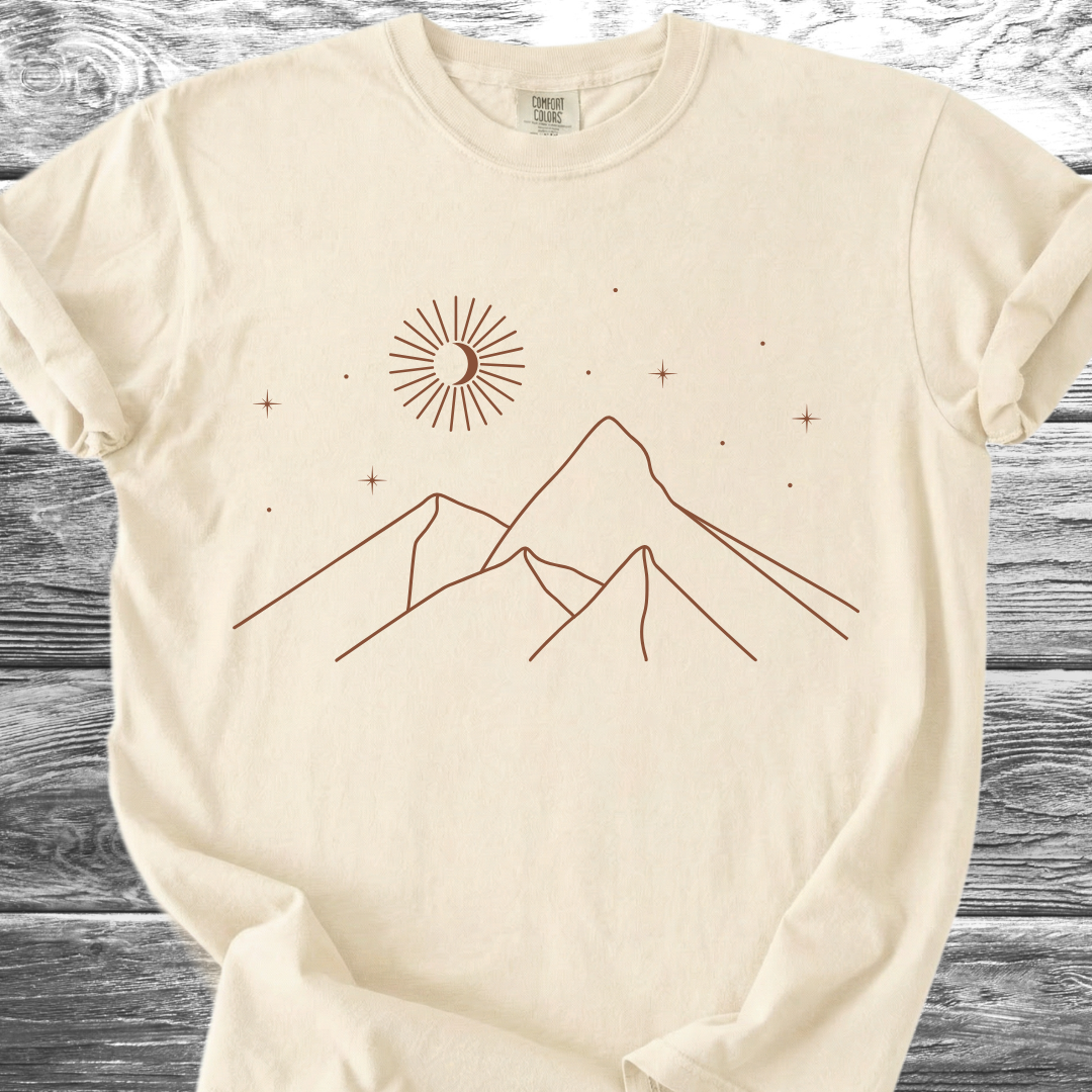 Mountains At Night TShirt