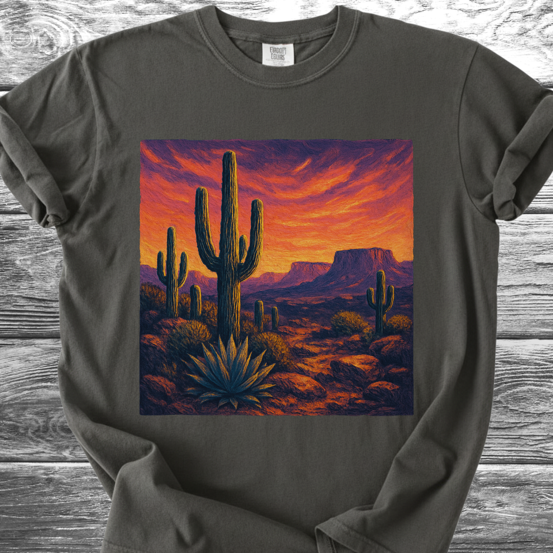 Cactus Dramatic Sunset TShirt