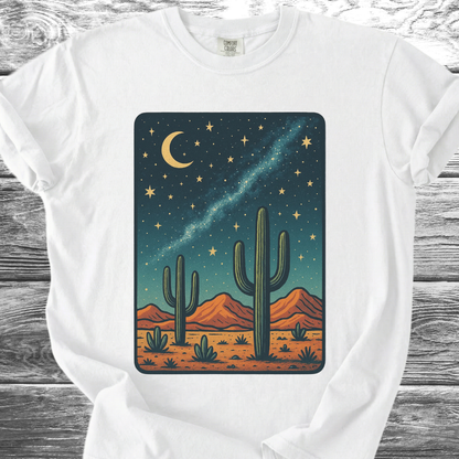 Cactus In The Desert Night TShirt