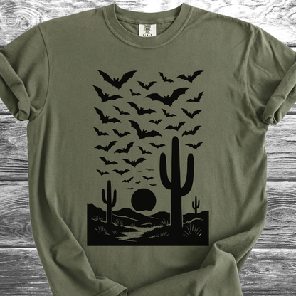 Bats At Desert Sunset TShirt