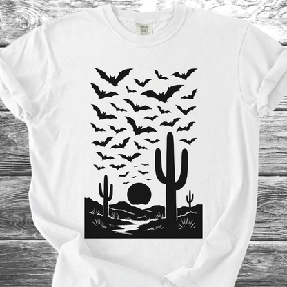 Bats At Desert Sunset TShirt