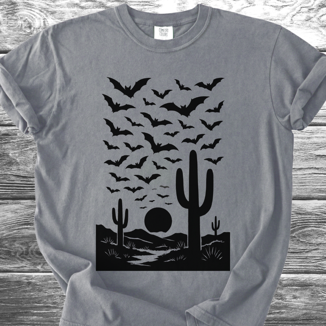 Bats At Desert Sunset TShirt