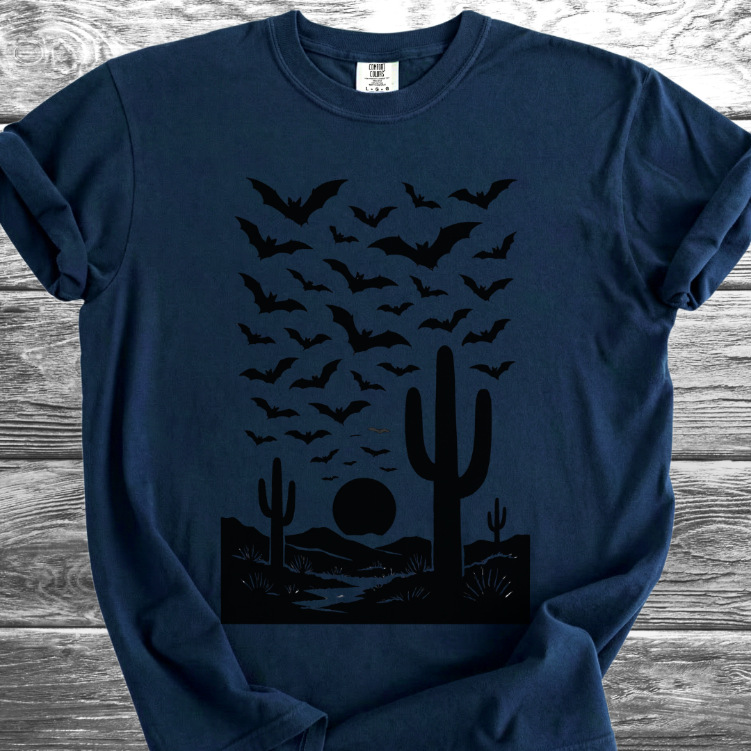 Bats At Desert Sunset TShirt