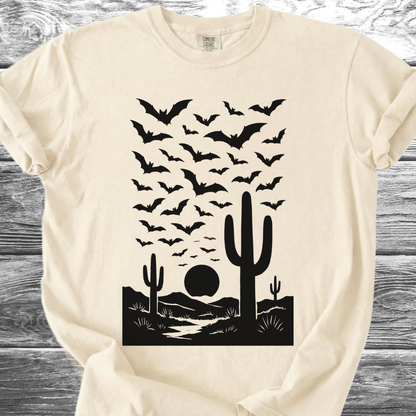 Bats At Desert Sunset TShirt