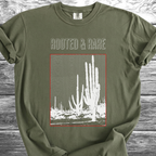 Cactus Rooted & Rare Graphic White TShirt