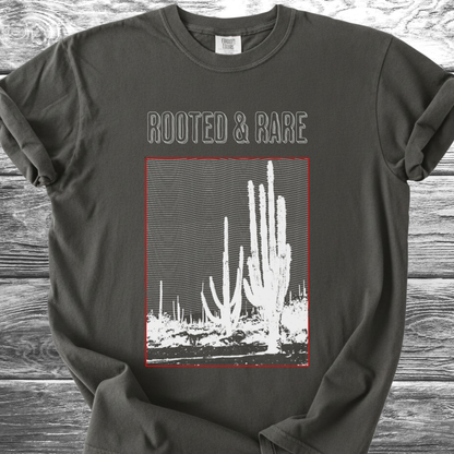 Cactus Rooted & Rare Graphic White TShirt