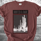Cactus Rooted & Rare Graphic Black TShirt