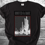 Cactus Rooted & Rare Graphic Black TShirt