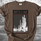 Cactus Rooted & Rare Graphic Black TShirt