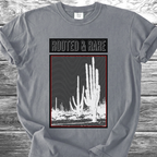 Cactus Rooted & Rare Graphic Black TShirt
