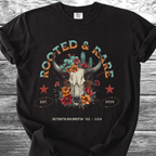 Rooted & Rare Bull Skull TShirt