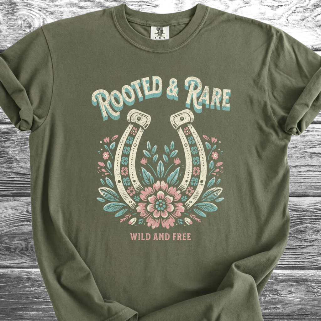 Rooted & Rare Wild and Free TShirt