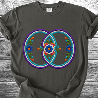 Sacred Geometry PRINTED "Embroidery Style" TShirt