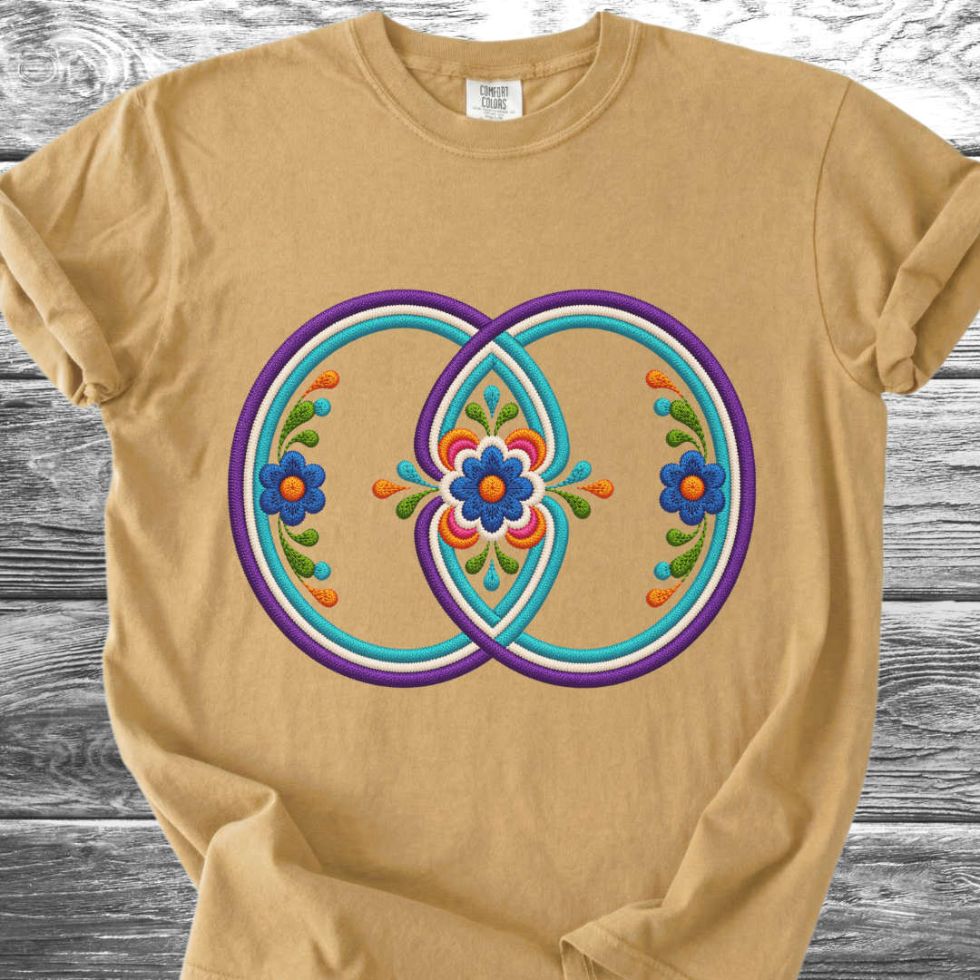 Sacred Geometry PRINTED "Embroidery Style" TShirt