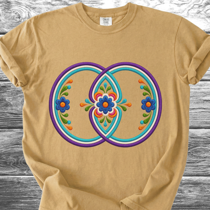 Sacred Geometry PRINTED "Embroidery Style" TShirt