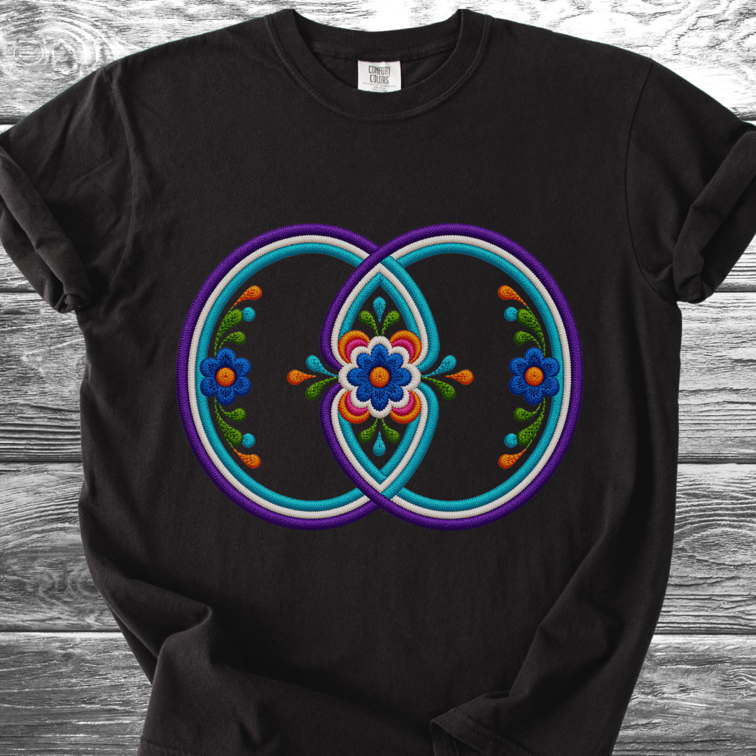 Sacred Geometry PRINTED "Embroidery Style" TShirt