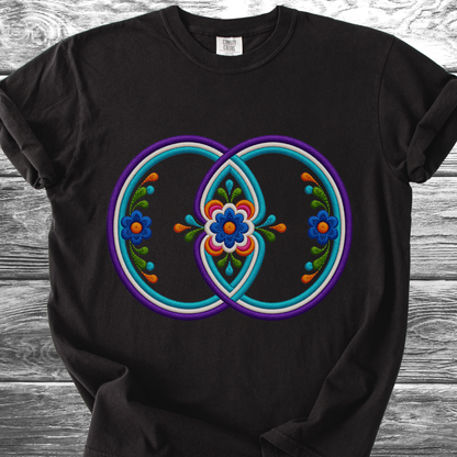 Sacred Geometry PRINTED "Embroidery Style" TShirt