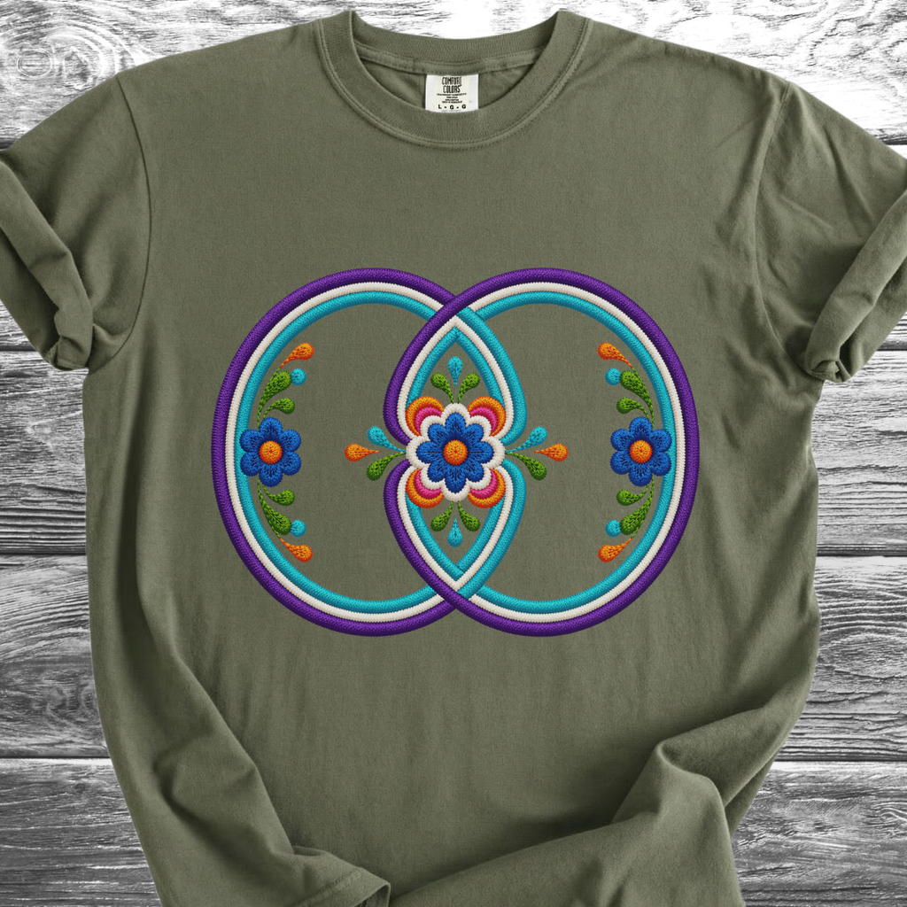 Sacred Geometry PRINTED "Embroidery Style" TShirt