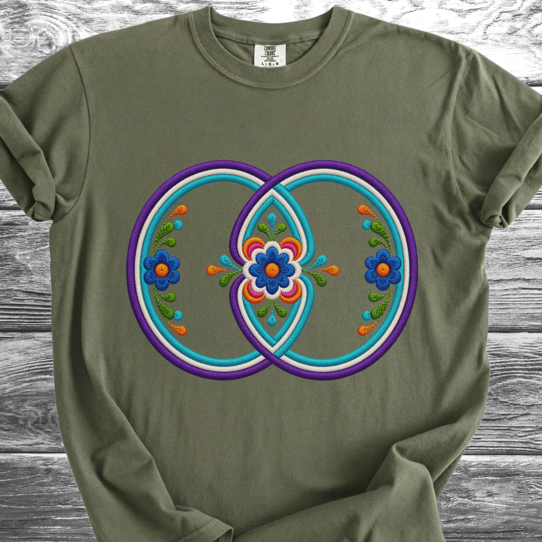 Sacred Geometry PRINTED "Embroidery Style" TShirt