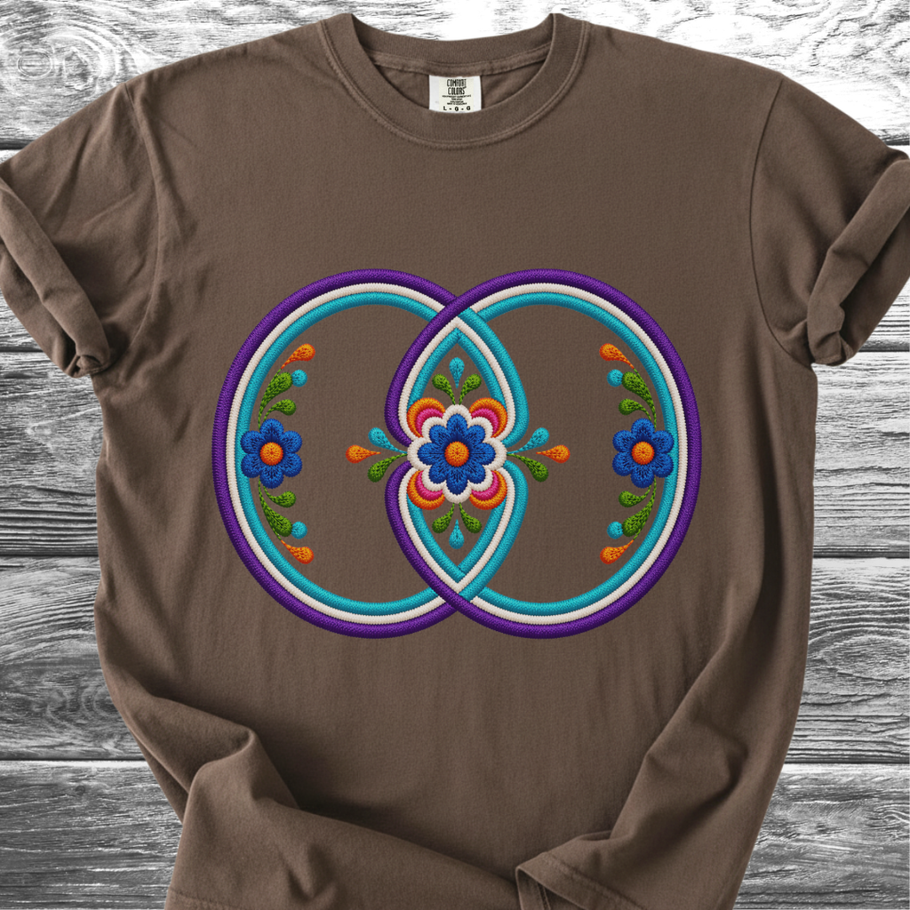 Sacred Geometry PRINTED "Embroidery Style" TShirt