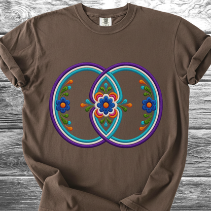 Sacred Geometry PRINTED "Embroidery Style" TShirt