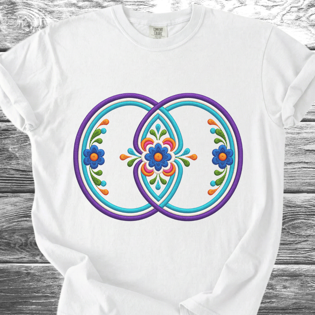 Sacred Geometry PRINTED "Embroidery Style" TShirt