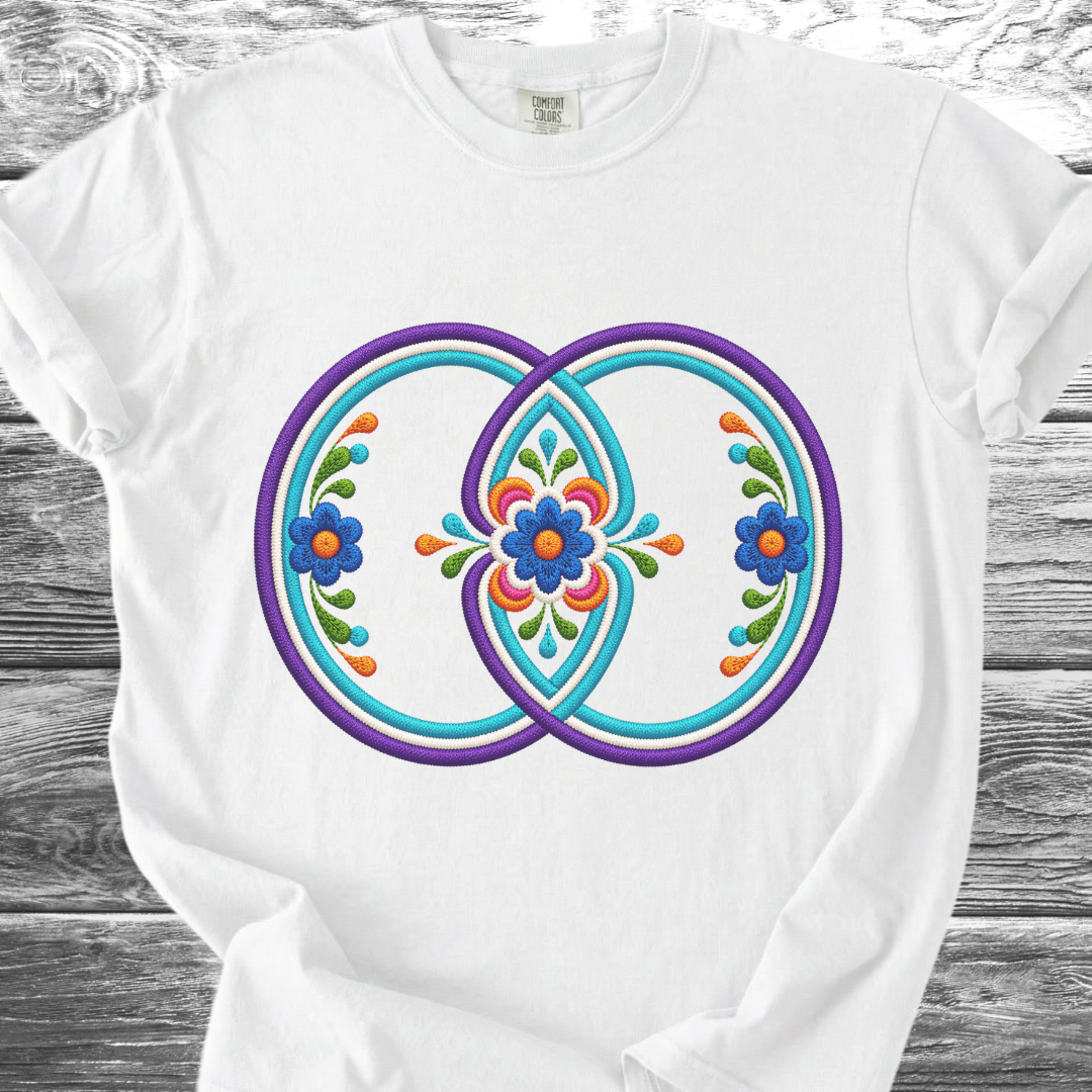 Sacred Geometry PRINTED "Embroidery Style" TShirt