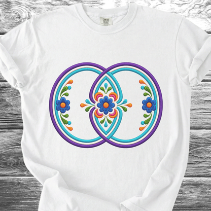 Sacred Geometry PRINTED "Embroidery Style" TShirt