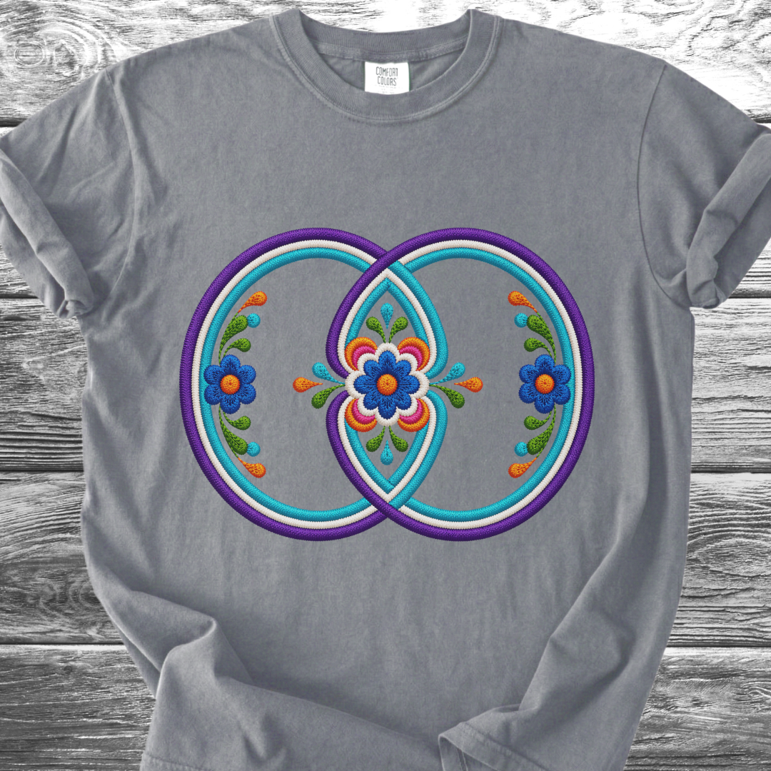 Sacred Geometry PRINTED "Embroidery Style" TShirt