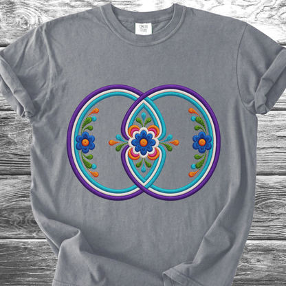 Sacred Geometry PRINTED "Embroidery Style" TShirt
