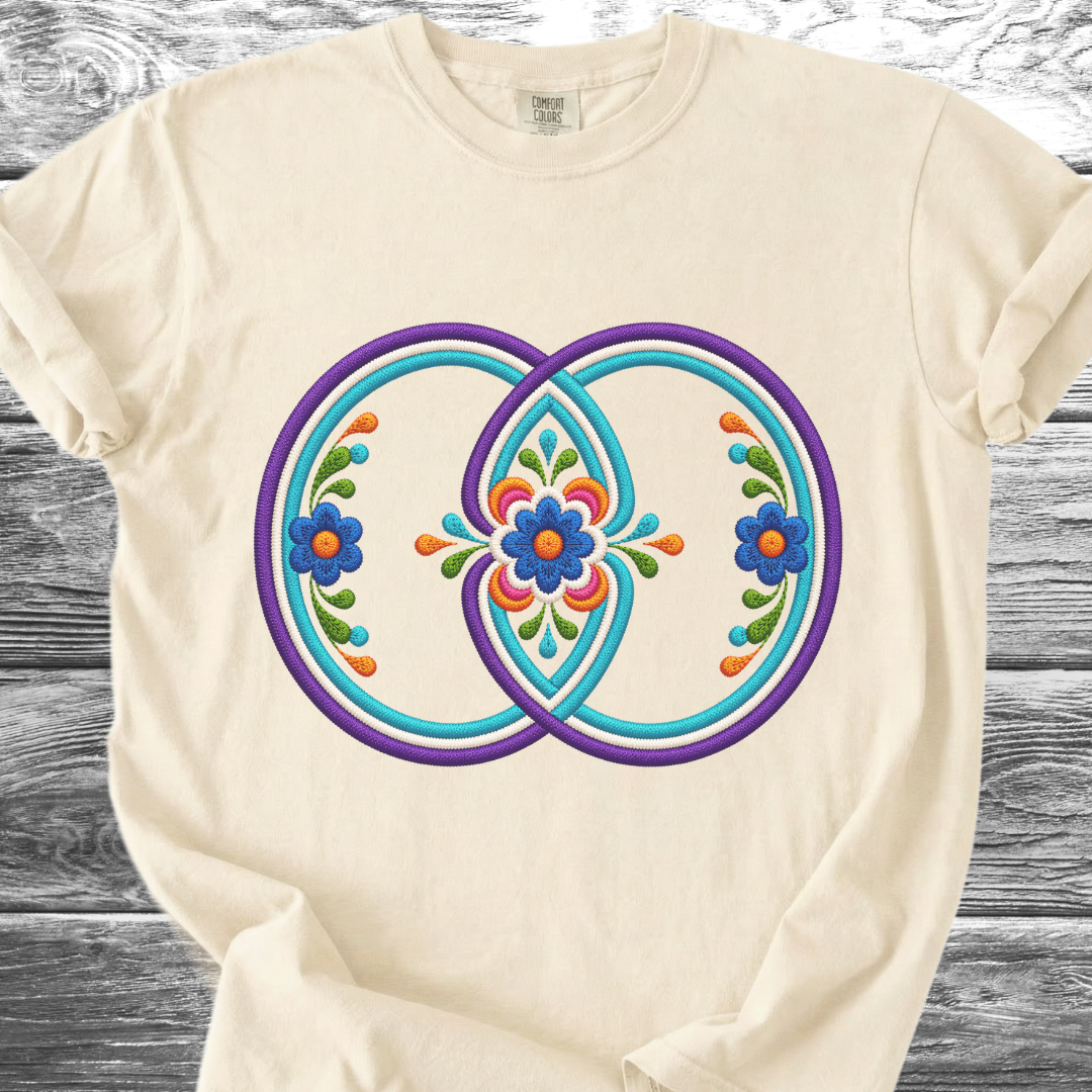 Sacred Geometry PRINTED "Embroidery Style" TShirt