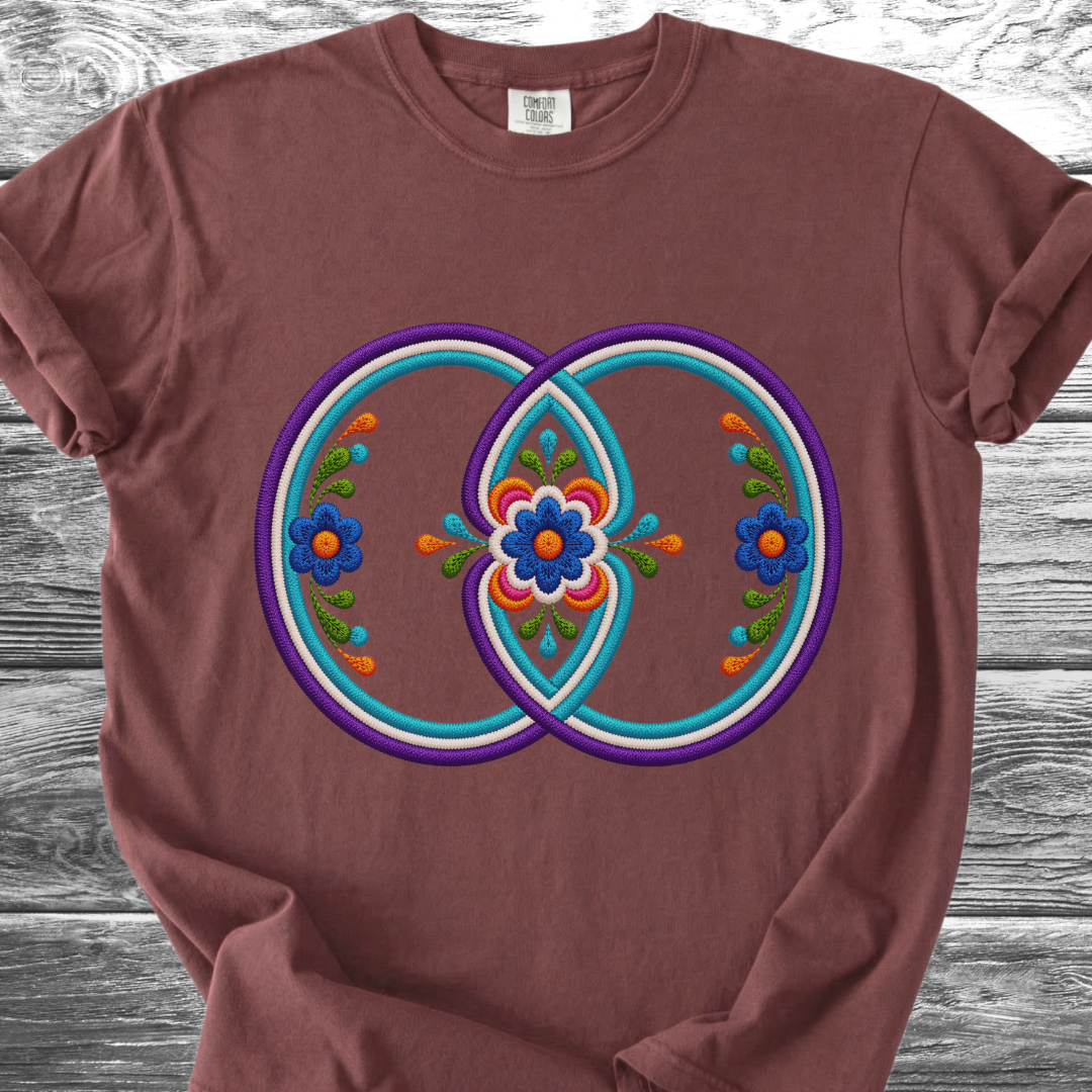Sacred Geometry PRINTED "Embroidery Style" TShirt