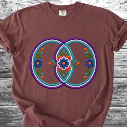 Sacred Geometry PRINTED "Embroidery Style" TShirt