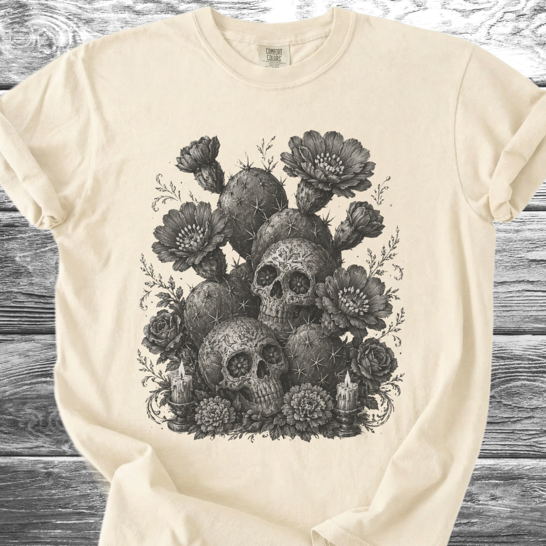Cactus Flowers & Skulls TShirt