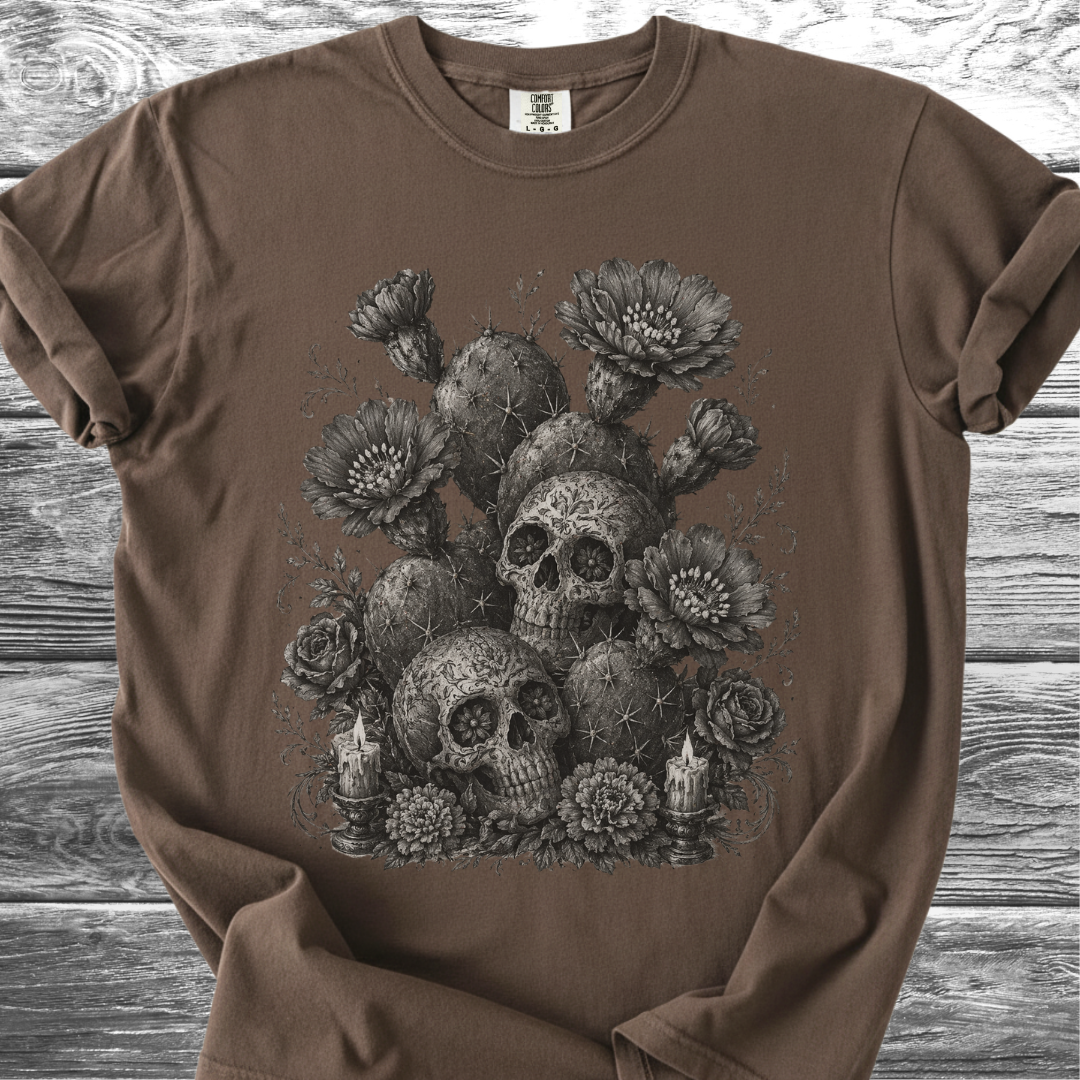 Cactus Flowers & Skulls TShirt