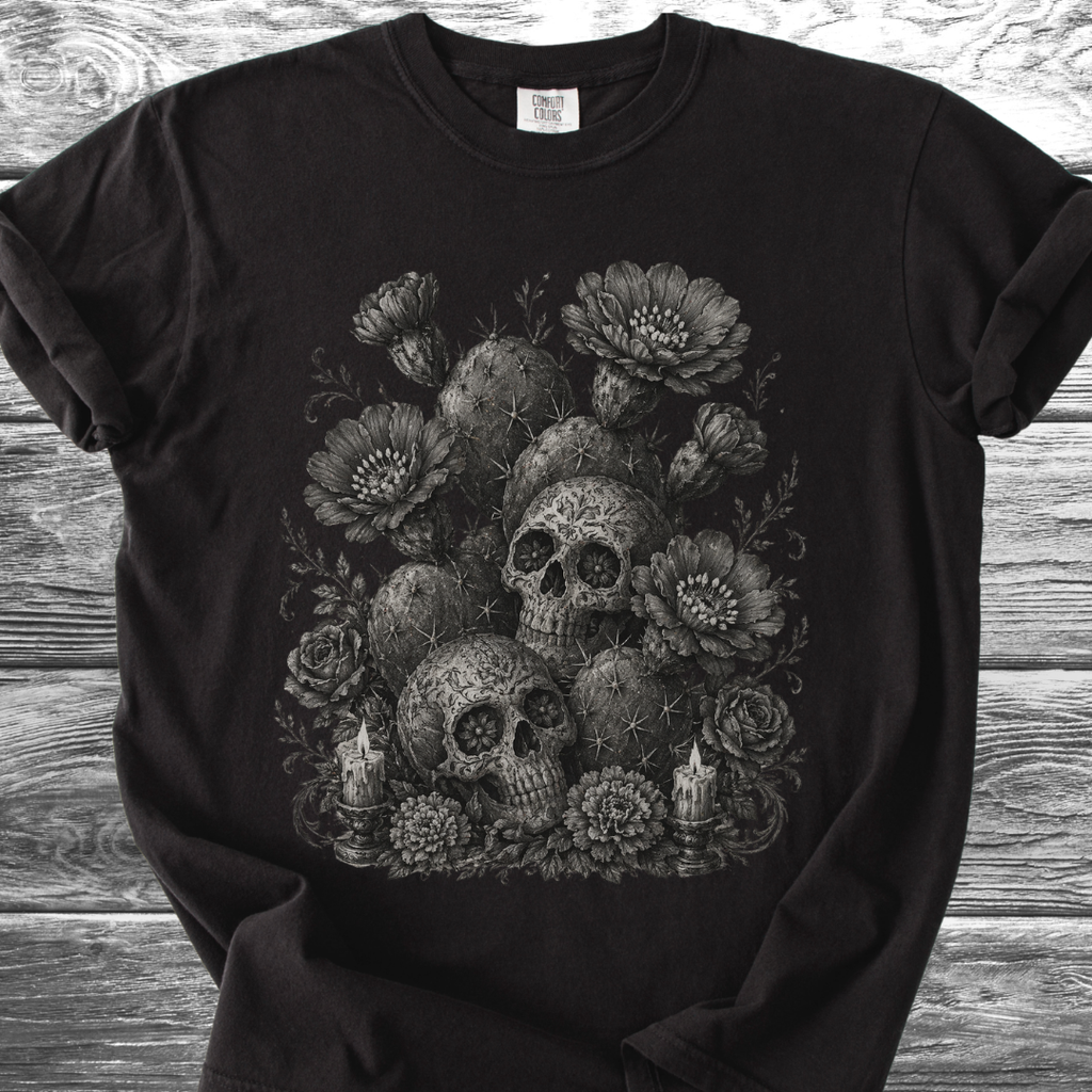 Cactus Flowers & Skulls TShirt