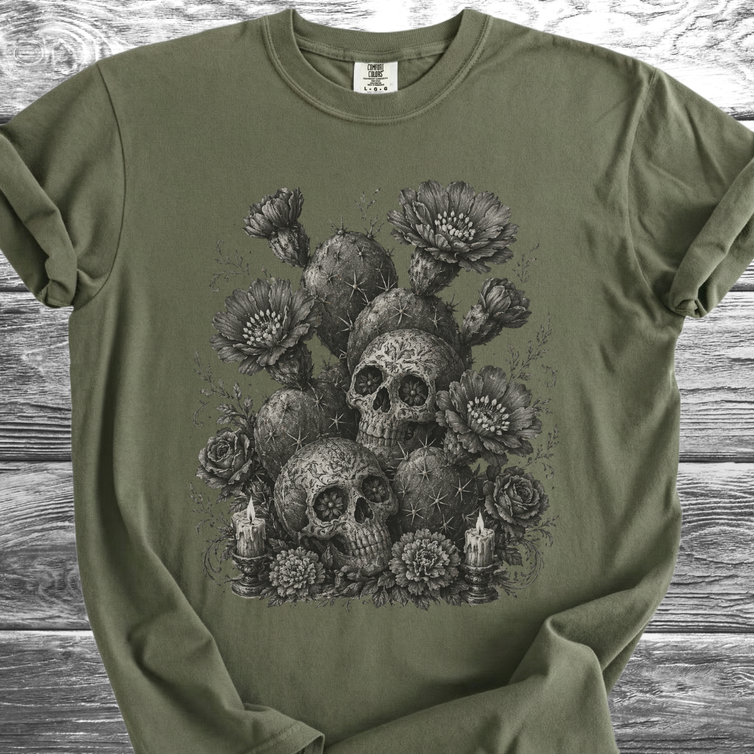 Cactus Flowers & Skulls TShirt